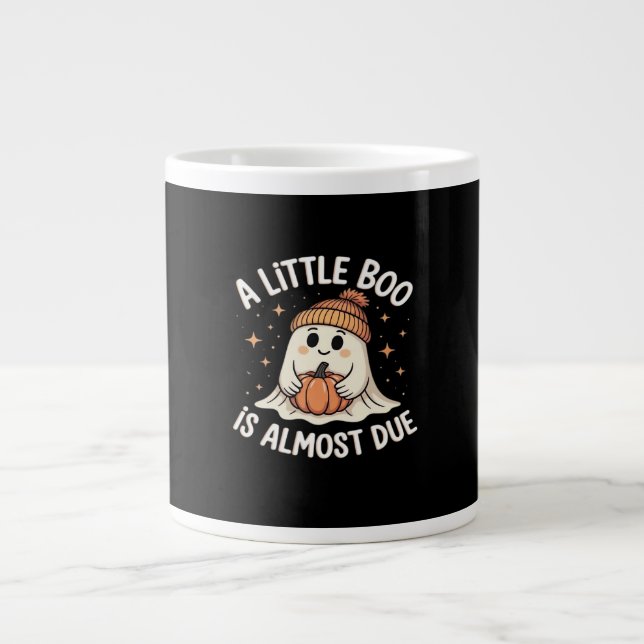 Grande Tasse Petit Bois Est Presque Dû Halloween Grossesse Reve (Devant)
