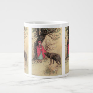 Grande Tasse Petit chapeau rouge vintage par Warwick Goble