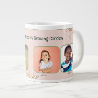 Grande Tasse Petit-enfants du jardin de grand-mère rose Photo