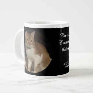 Grande Tasse Photo de chat choisit votre nom texte  