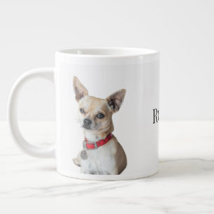 Grande Tasse Photo de chien personnalisé   Nom de l'animal de c