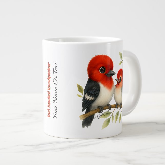 Grande Tasse Pic à tête rouge (Devant droit)