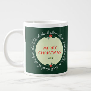 Grande Tasse Pickleball Noël Custom Année Wire