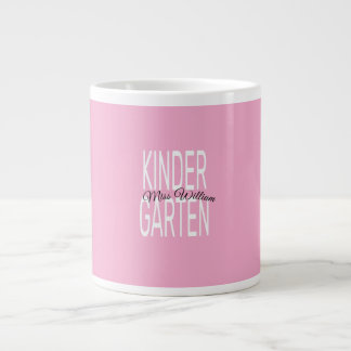 Grande Tasse Pink Kindergarten Miss William Custom Teacher Fabr