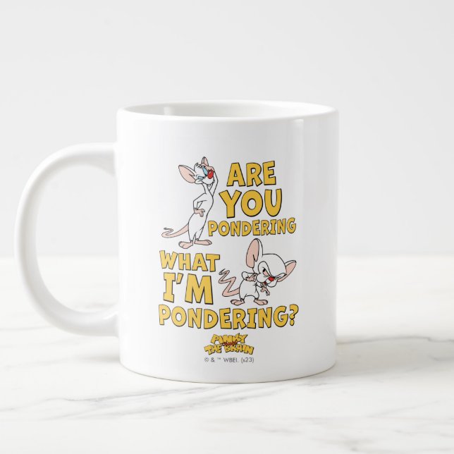 Grande Tasse Pinky et le cerveau | Vous Pensez ? (Gauche)