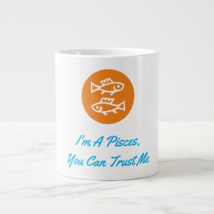Grande Tasse Pisces Horoscope Zodiac Sign Moderne Minimaliste
