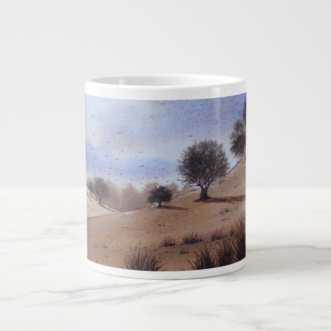 Grande Tasse pittoresque automne paysage photo art original (Devant)