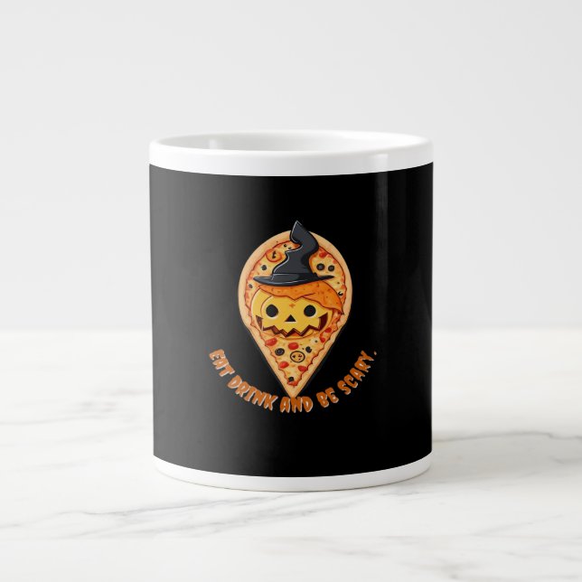 Grande Tasse Pizza Party Halloween Pumpkin Witch Hat Essential (Devant)