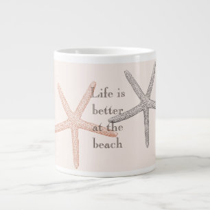 Grande Tasse Plage Blue Starfish