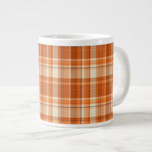 Grande Tasse Plaid orange