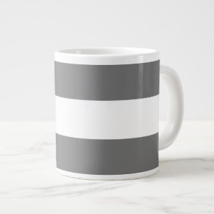 Grande Tasse Plaisir Classé Sport Moderne Gris Blanc Large Tail