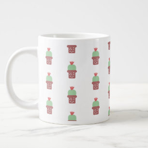 Grande Tasse Plante de cactus moderne en pot simple