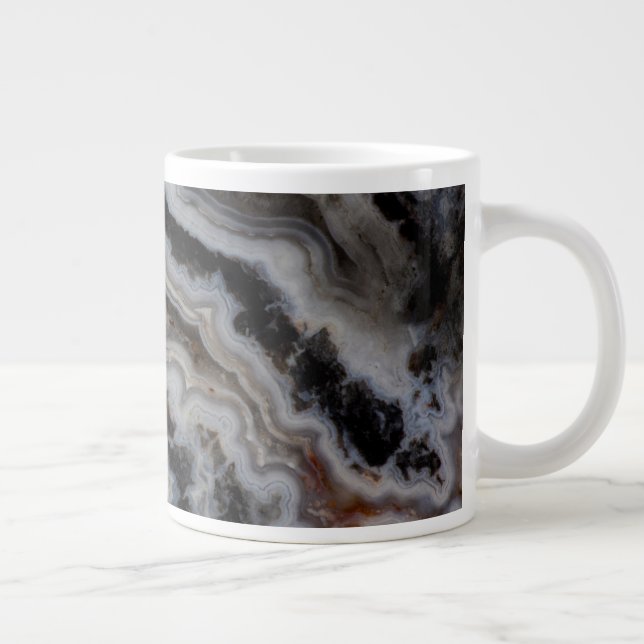 Grande Tasse Plaque mixte de jasper Agate (Droite)