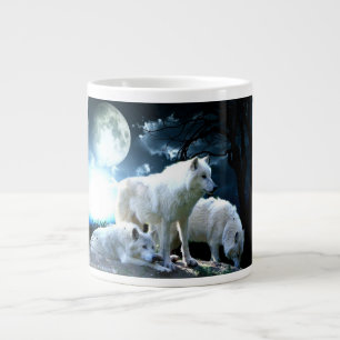 Grande Tasse Pleine lune de loup