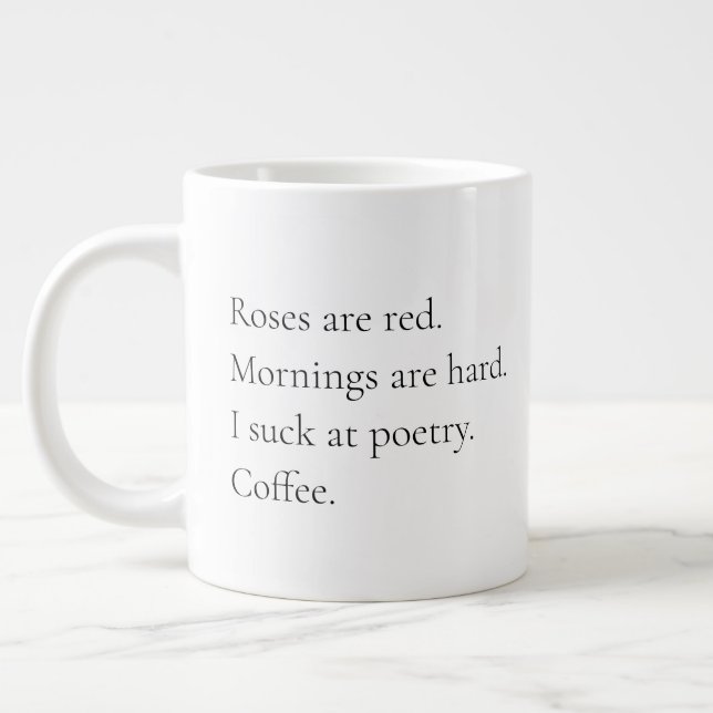 Grande Tasse Poésie matinale (Gauche)