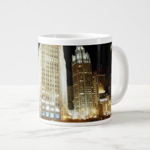 Grande Tasse Point de repère célèbre de Chicago la nuit