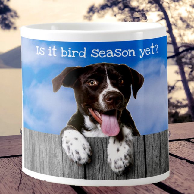 Grande Tasse Pointeur allemand Shorthair "Saison d'oiseaux" Cof (Créateur téléchargé)