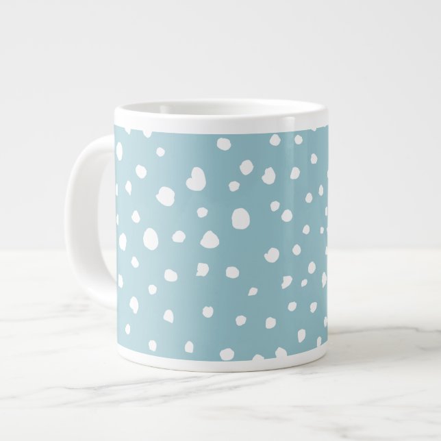 Grande Tasse Points Dalmatiens Bleus, Points Dalmatiens, Impres (Devant gauche)