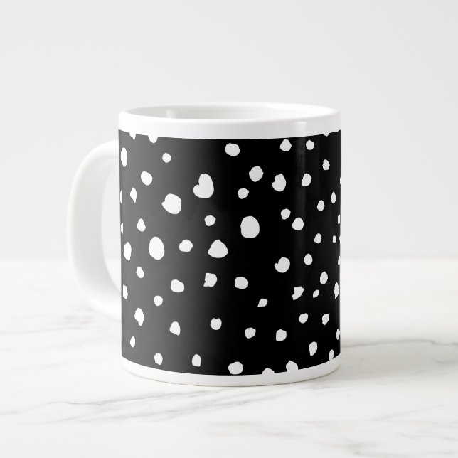 Grande Tasse Points dalmatiens, Zones dalmatiennes, Noir et Bla (Devant gauche)