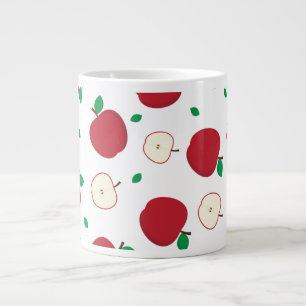 Grande Tasse Pommes rouges et pommes à demi