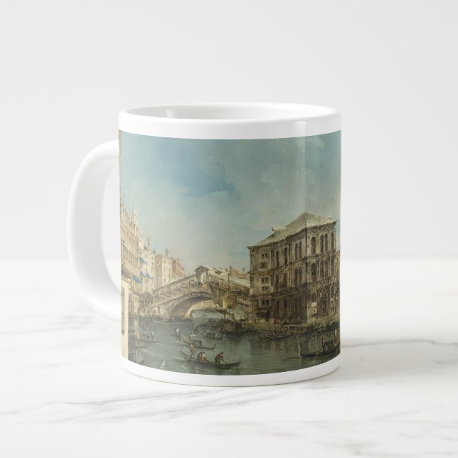 Grande Tasse Pont Rialto avec Palazzo dei Camerlenghi (Devant gauche)