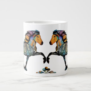 Grande Tasse Pop Art islandais Cheval