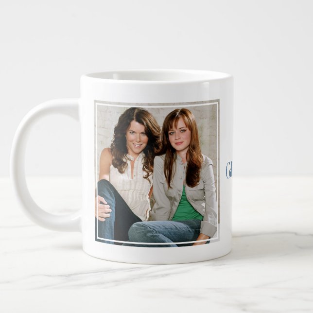 Grande Tasse Portrait de Lorelai et Rory assis (Gauche)