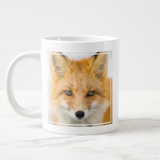 Grande Tasse Portrait de renard roux (Gauche)