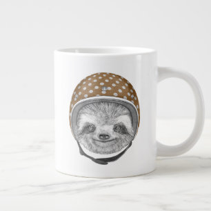 Grande Tasse Portrait De Sloth Casque moto
