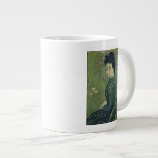 Grande Tasse Portrait d'Eva Meurier dans une robe verte