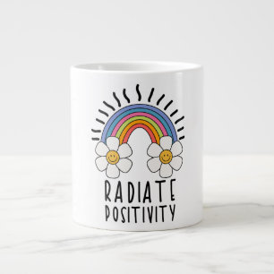 Grande Tasse Positivité du rayonnement   Arc-en-ciel coloré et 