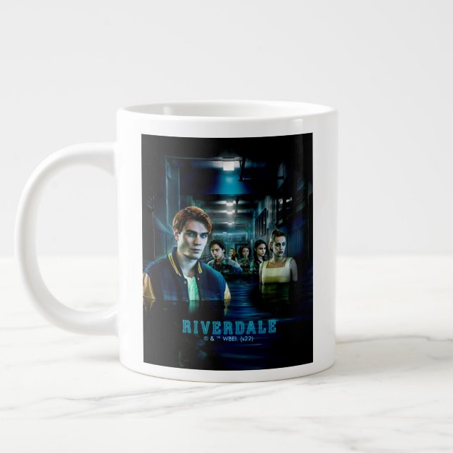 Grande Tasse Poster de l'allée inondable de Riverdale (Gauche)