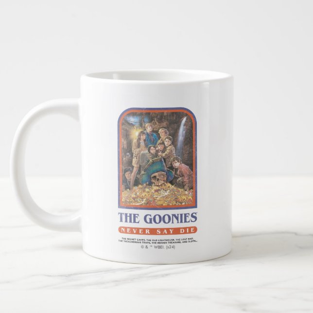 Grande Tasse Poster de l'anniversaire du trésor des Goonies (Gauche)