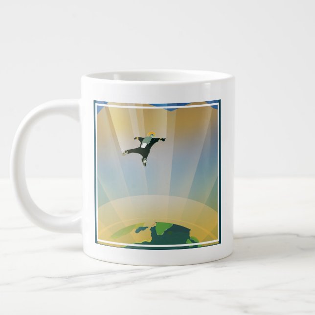 Grande Tasse Poster De L'Espace Rétro-La Gravité D'Une Super Te (Gauche)