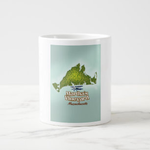 Grande Tasse Poster de voyage du Massachusetts de Martha