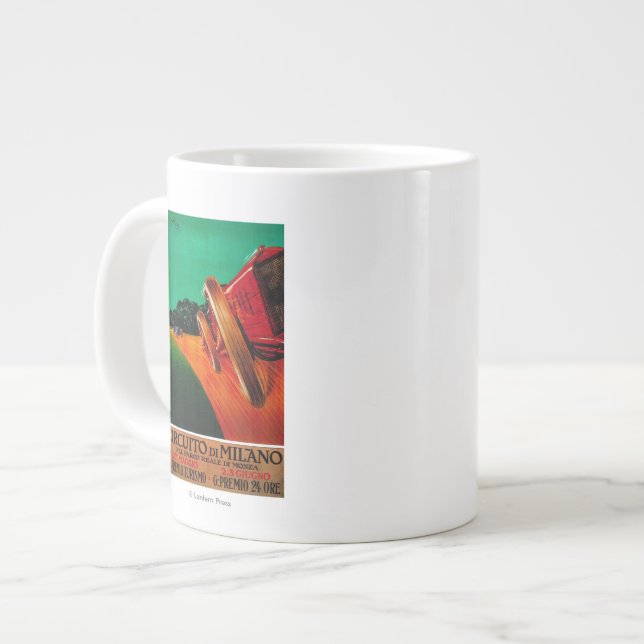 Grande Tasse Poster Vintage Circuito Di Milano Europe (Devant gauche)