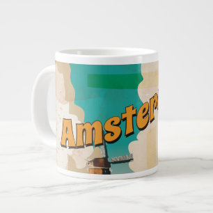 Grande Tasse Poster Vintage voyage Amsterdam