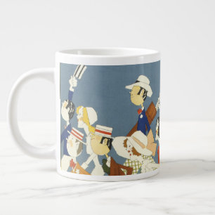 Grande Tasse Poster Vintage voyage Pour The New Haven R.R.
