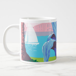 Grande Tasse Poster Vintage voyage Promotion Porto Rico 2