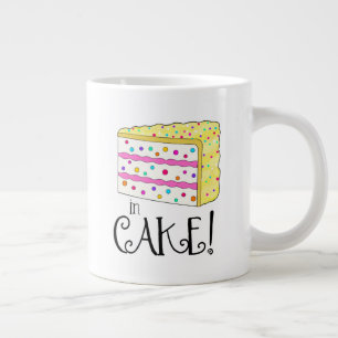 Grande Tasse Pour le petit déjeuner j'aime mes oeufs dans le gâ