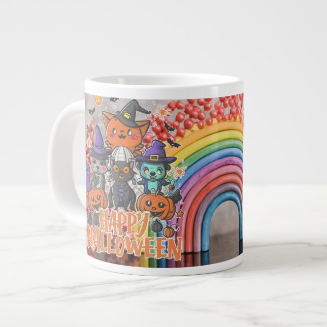 Grande Tasse Poussettes de café d'Halloween (Devant gauche)