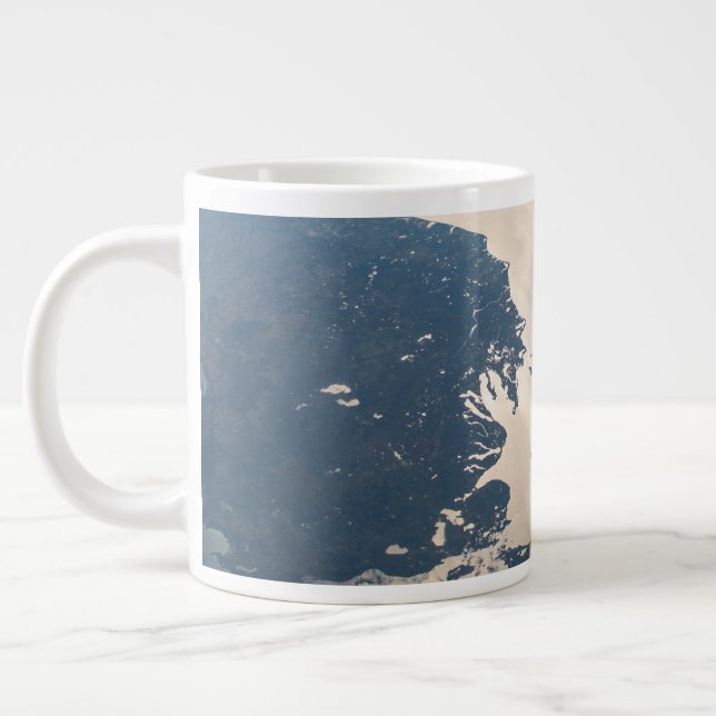 Grande Tasse Poutres Sunglint Au Bord Du Lac Michigan (Gauche)