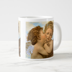 Grande Tasse Premier Baiser (détail d'ange) de Bouguereau