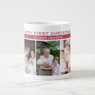 Grande Tasse Premier Noël en grand-père 5 Collage photo