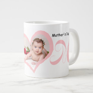 Grande Tasse Première fête des mères avec un bébé photo-mug