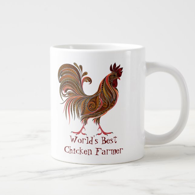 Grande Tasse Prix du meilleur éleveur de poulet du monde (Droite)