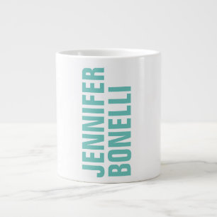 Grande Tasse Professional minimaliste moderne bleu blanc ajoute
