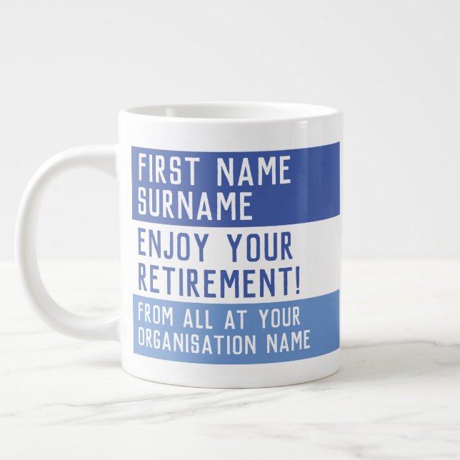 Grande Tasse Profitez de votre retraite - (Gauche)
