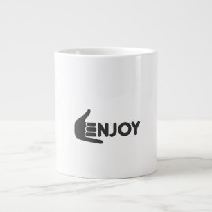 Grande Tasse Profitez du présent • Plaisir pur • Profitez de ch