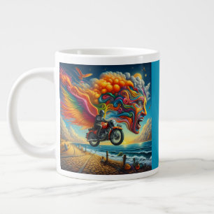 Grande Tasse Psychedélique Motorcycle Dreamscape